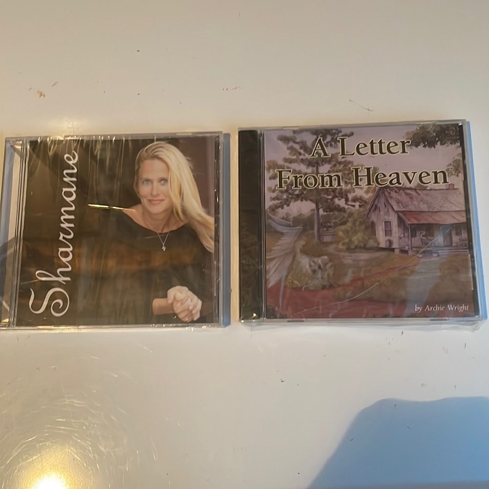 2 Christian CDs Sharmane & A letter from Heaven by Archie Wright Roman Catholic